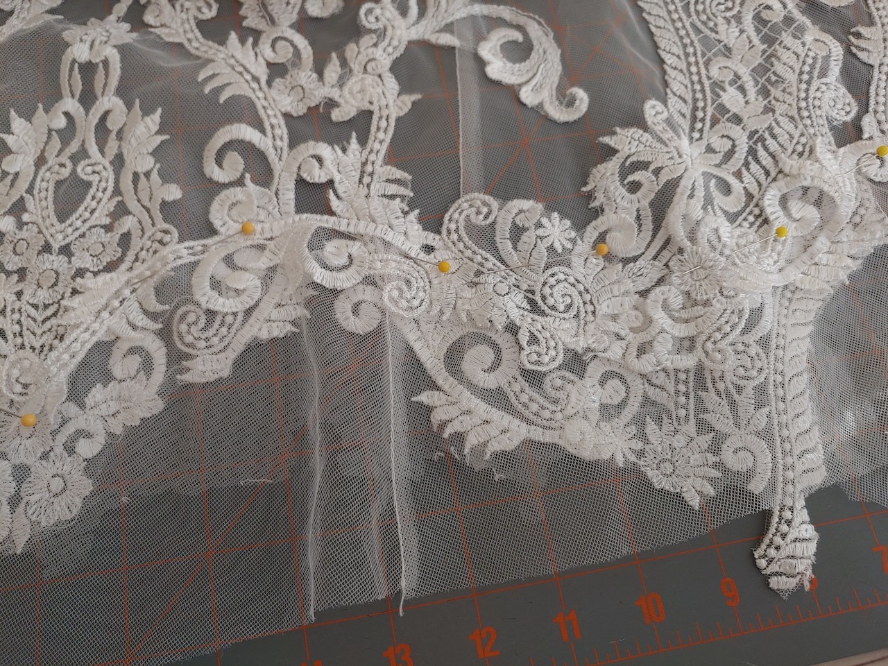 Lace Hem With Netting Border - The Anderson Alterations Academy