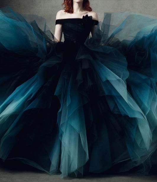 a black wedding dress