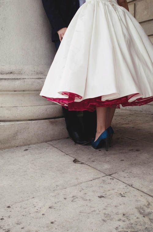 two people dressed for a wedding